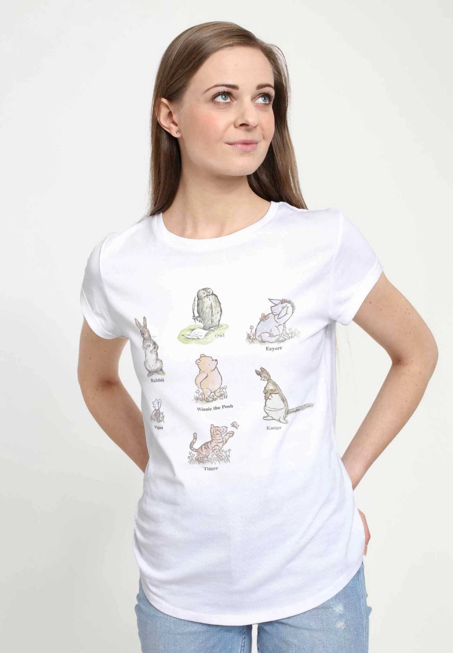 Disney Winnie The Pooh Winnie PosterT-Shirt Con StampaWhite Donna T-shirt E Top H3A2100II-A11 4 Disney Winnie The Pooh Winnie PosterT-Shirt Con StampaWhite Donna T-shirt E Top H3A2100II-A11 - immagine 4