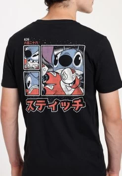 Disney Lilo & Stitch Stitch KanjiT-Shirt Con StampaBlack Uomo T-shirt E Polo H3A22O609-Q11 -Disney 71377cf2723e4fa0a91654f718c72709