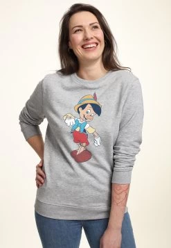 Disney Pinocchio Vintage PinocchioFelpaHeather Grey Donna Felpe H3A21J6MK-C11 -Disney 71fc24a680904492bd8cc12b10c23f92
