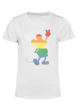 Disney Mickey Classic Love Is Love Pride Mickey - T-Shirt Con Stampa - White -Disney 73f32e334caa4ecf9eb50a12742947a6