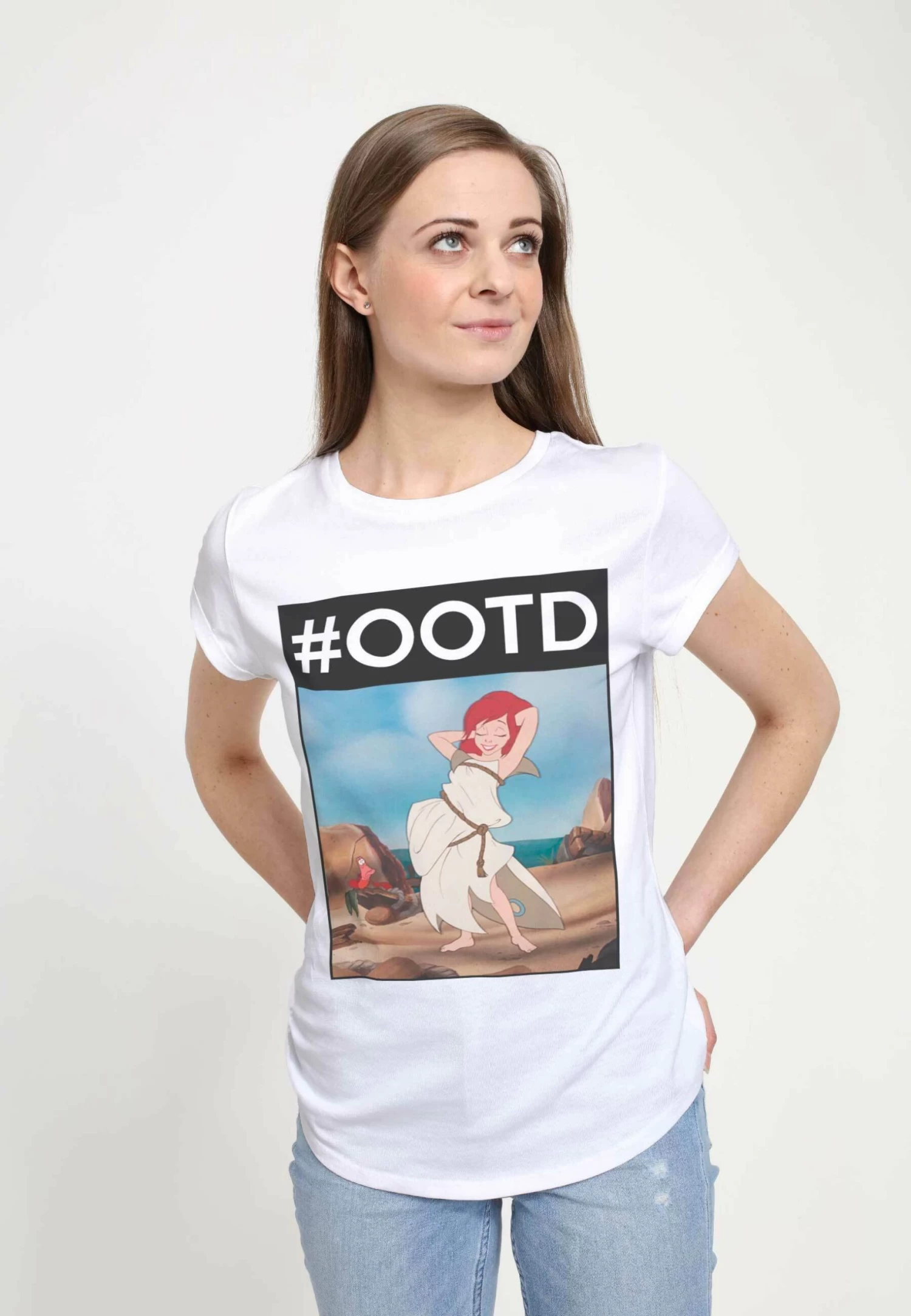 Disney The Little Mermaid Ootd ArielT-Shirt Con StampaWhite Donna T-shirt E Top H3A21D0FE-A11 4 Disney The Little Mermaid Ootd ArielT-Shirt Con StampaWhite Donna T-shirt E Top H3A21D0FE-A11 - immagine 4
