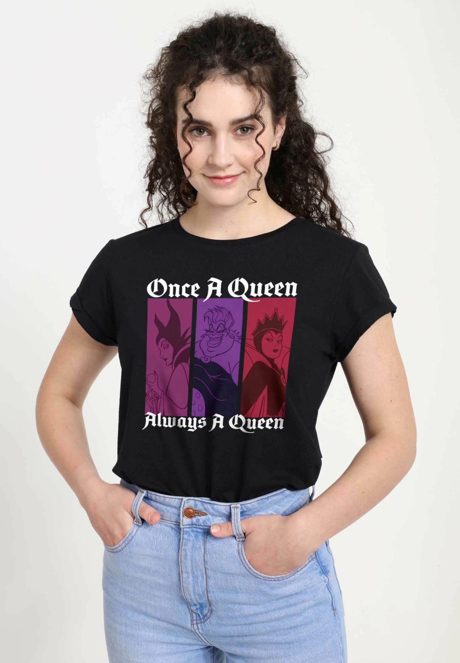 Disney Villains Queen ColorT-Shirt Con StampaBlack Donna T-shirt E Top H3A2100HV-Q11 3 Disney Villains Queen ColorT-Shirt Con StampaBlack Donna T-shirt E Top H3A2100HV-Q11 - immagine 3