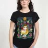 Disney Beauty & The Beast Belle Veau - T-Shirt Con Stampa - Black