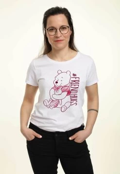 Disney Winnie The Pooh Piglet Hugs - T-Shirt Con Stampa - White