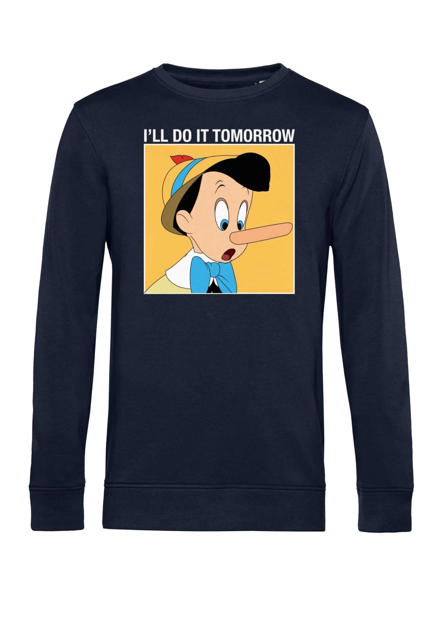 Disney Pinocchio Do It Tomorrow - Felpa - Navy Blue 4 Disney Pinocchio Do It Tomorrow - Felpa - Navy Blue - immagine 4