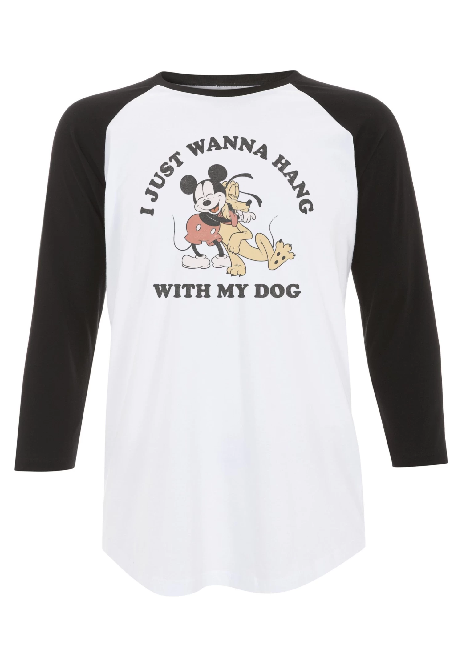 Disney Classic Mickey Mickey Dog Fill LoverMaglietta A Manica LungaWhite Black Donna T-shirt E Top H3A21DBE1-A11 5 Disney Classic Mickey Mickey Dog Fill LoverMaglietta A Manica LungaWhite Black Donna T-shirt E Top H3A21DBE1-A11 - immagine 5