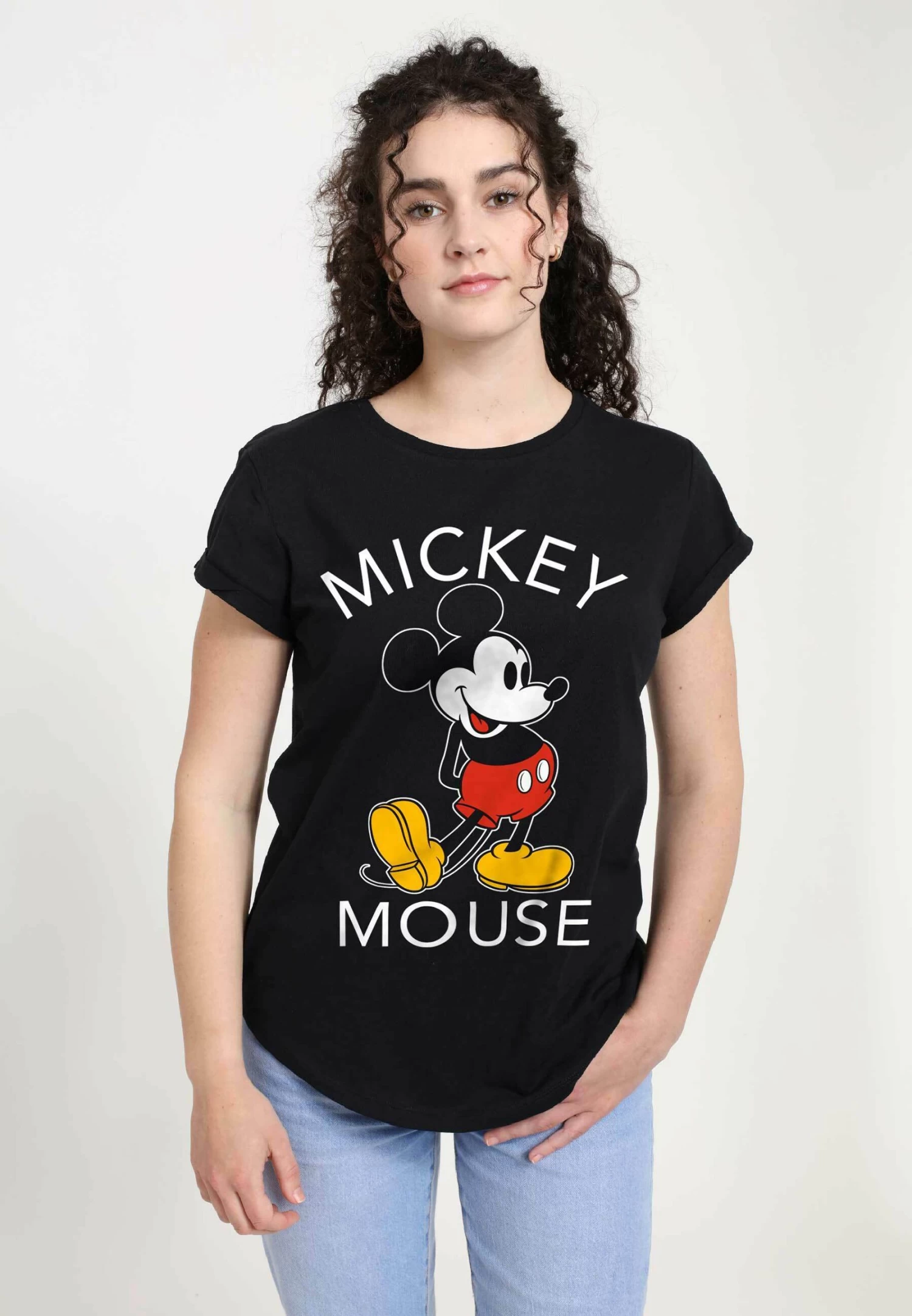 Disney Classic Mickey Mickey ClassicT-Shirt Con StampaBlack Donna T-shirt E Top H3A21D0HW-Q11 1 Disney Classic Mickey Mickey ClassicT-Shirt Con StampaBlack Donna T-shirt E Top H3A21D0HW-Q11