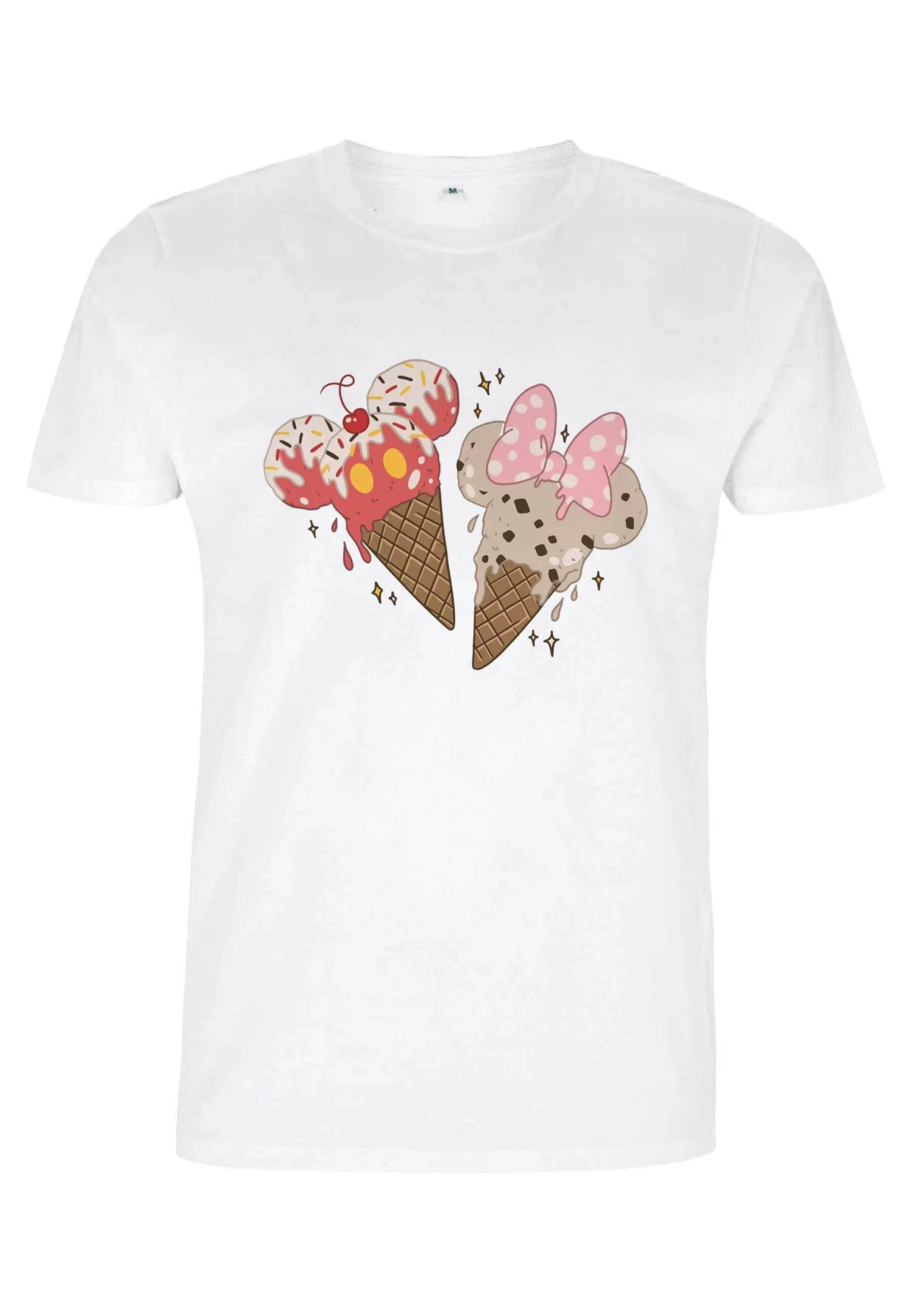 Disney Classic Mickey Mickey Minnie Cones UnisexT-Shirt Con StampaWhite Uomo T-shirt E Polo H3A21029W-A11 5 Disney Classic Mickey Mickey Minnie Cones UnisexT-Shirt Con StampaWhite Uomo T-shirt E Polo H3A21029W-A11 - immagine 5