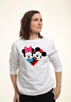 Disney Mickey Mouse Mickey Minnie HeartFelpaWhite Donna Felpe H3A21J75O-A11 -Disney 819f80b0847f4ca387d9f823e986cc66