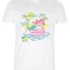 Disney The Little Mermaid Beachy ArielT-Shirt Con StampaWhite Donna T-shirt E Top H3A21D8LT-A11