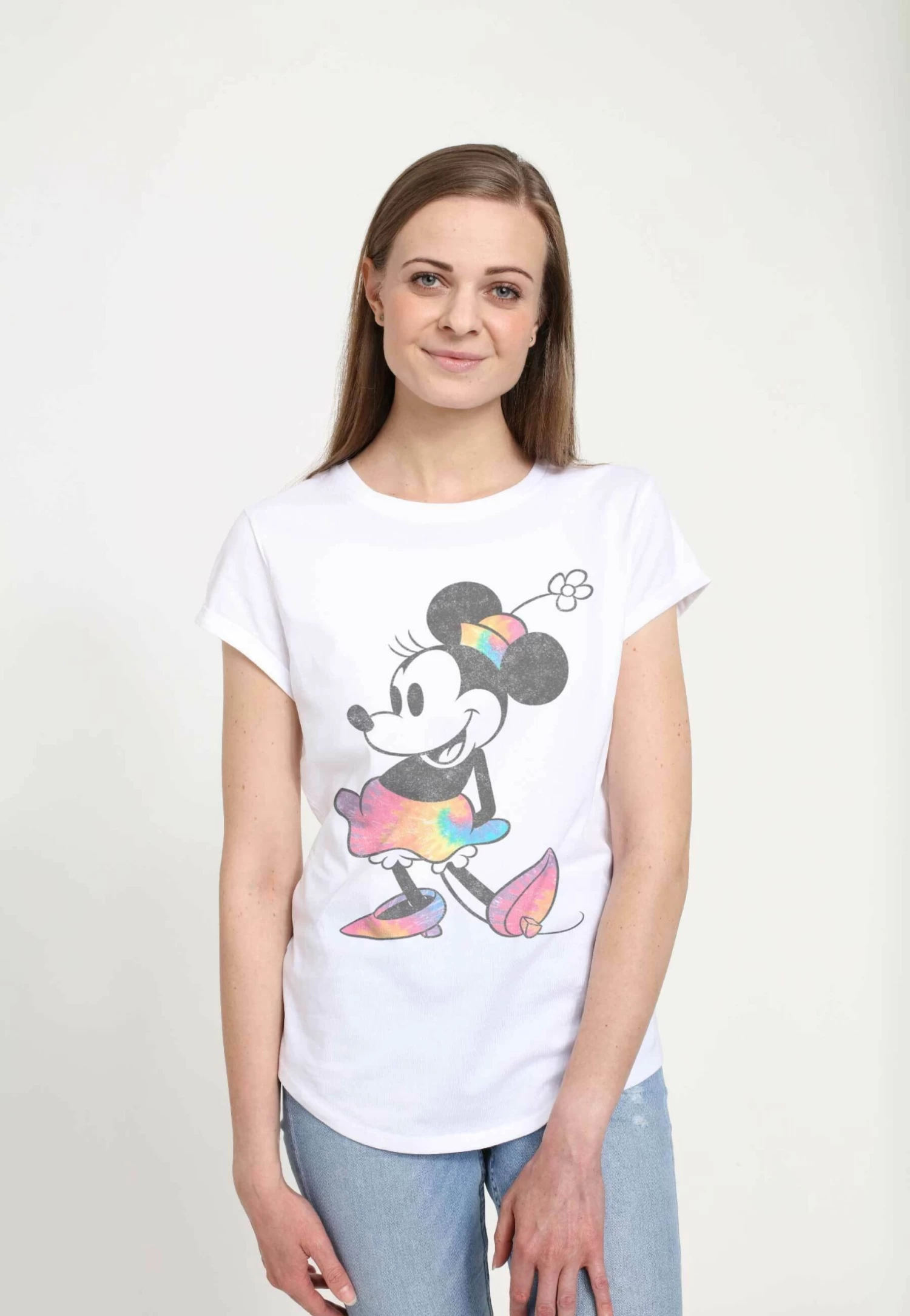 Disney Mickey Classic Tie Dye MinnieT-Shirt Con StampaWhite Donna T-shirt E Top H3A21E075-A11 1 Disney Mickey Classic Tie Dye MinnieT-Shirt Con StampaWhite Donna T-shirt E Top H3A21E075-A11