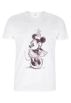 Disney Mickey Classic Sketchy MinnieT-Shirt Con StampaWhite Donna T-shirt E Top H3A21D4C4-A11
