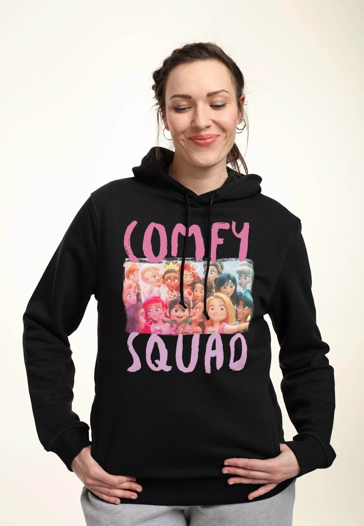 Disney Wreck-It Ralph 2 Comfy Squad SelfieFelpa Con CappuccioBlack Donna Felpe H3A21J1TG-Q11 1 Disney Wreck-It Ralph 2 Comfy Squad SelfieFelpa Con CappuccioBlack Donna Felpe H3A21J1TG-Q11