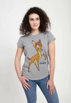 Disney Bambi Big BambiT-Shirt Con StampaMelange Grey Donna T-shirt E Top H3A21D0YV-C11
