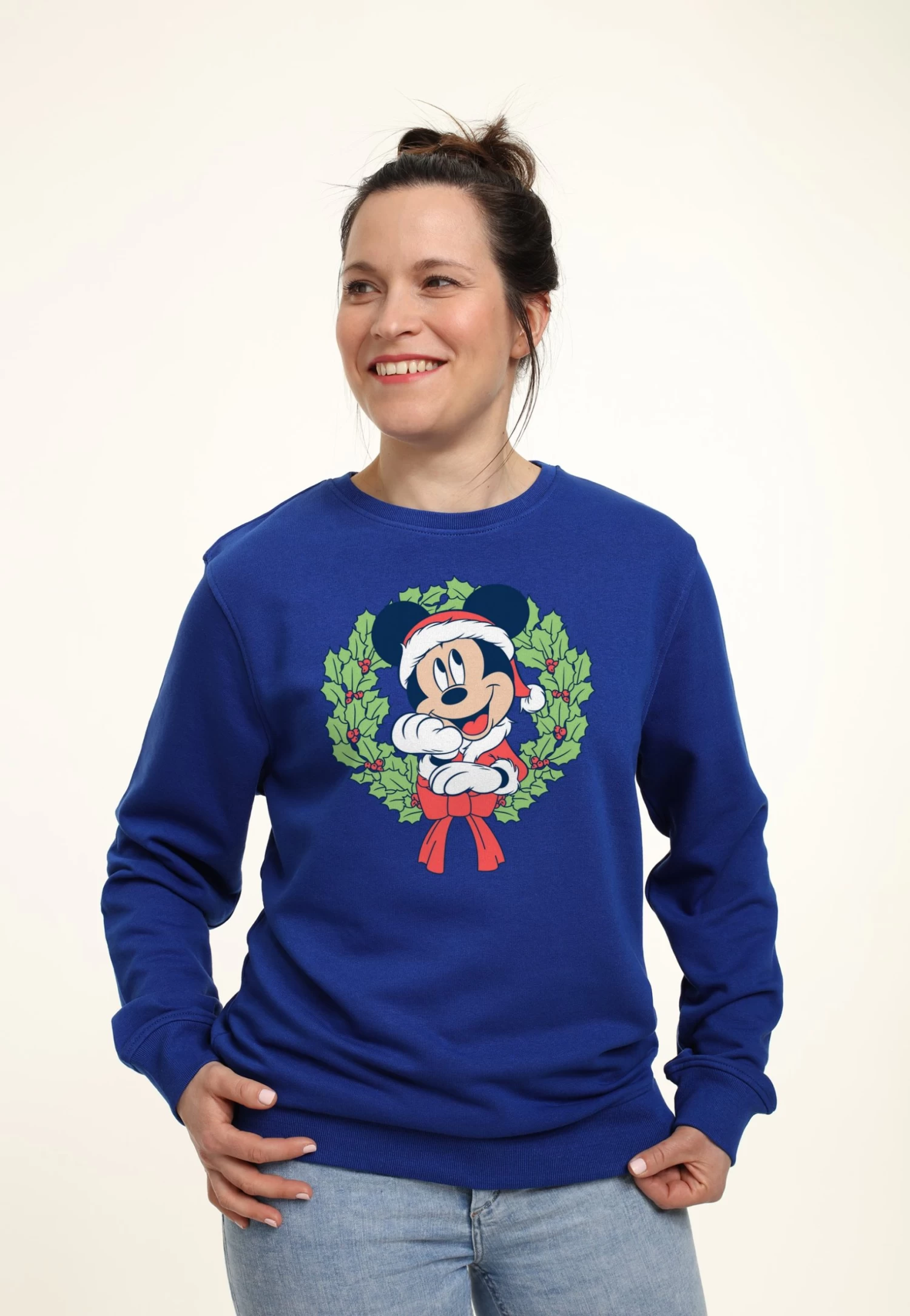 Disney Mickey Friends Mickey Christmas WreathFelpaRoyal Blue Donna Felpe H3A21J56J-K11 3 Disney Mickey Friends Mickey Christmas WreathFelpaRoyal Blue Donna Felpe H3A21J56J-K11 - immagine 3