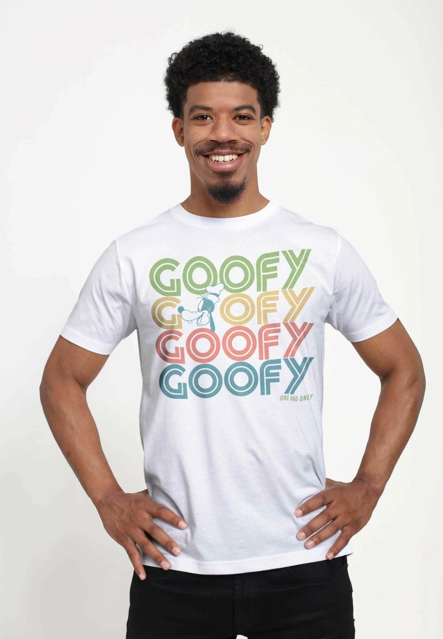 Disney Classic Mickey Retro Stack Goofy UnisexT-Shirt Con StampaWhite Uomo T-shirt E Polo H3A2100ID-A11 1 Disney Classic Mickey Retro Stack Goofy UnisexT-Shirt Con StampaWhite Uomo T-shirt E Polo H3A2100ID-A11