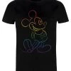 Disney Mickey Mouse Big Pride UnisexT-Shirt Con StampaBlack Uomo T-shirt E Polo H3A21027K-Q11