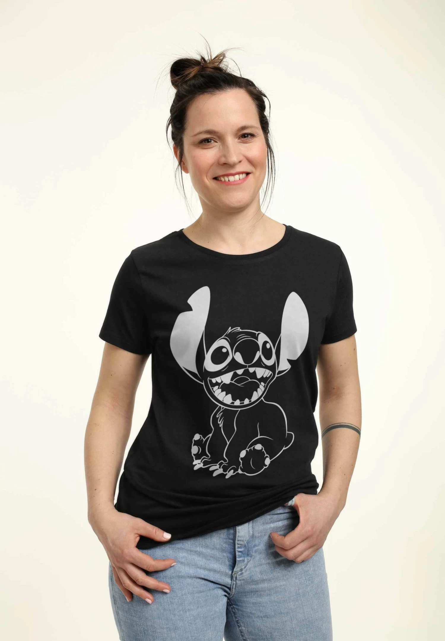 Disney LiloStitch Negative- T-Shirt Con Stampa - Black 3 Disney LiloStitch Negative- T-Shirt Con Stampa - Black - immagine 3