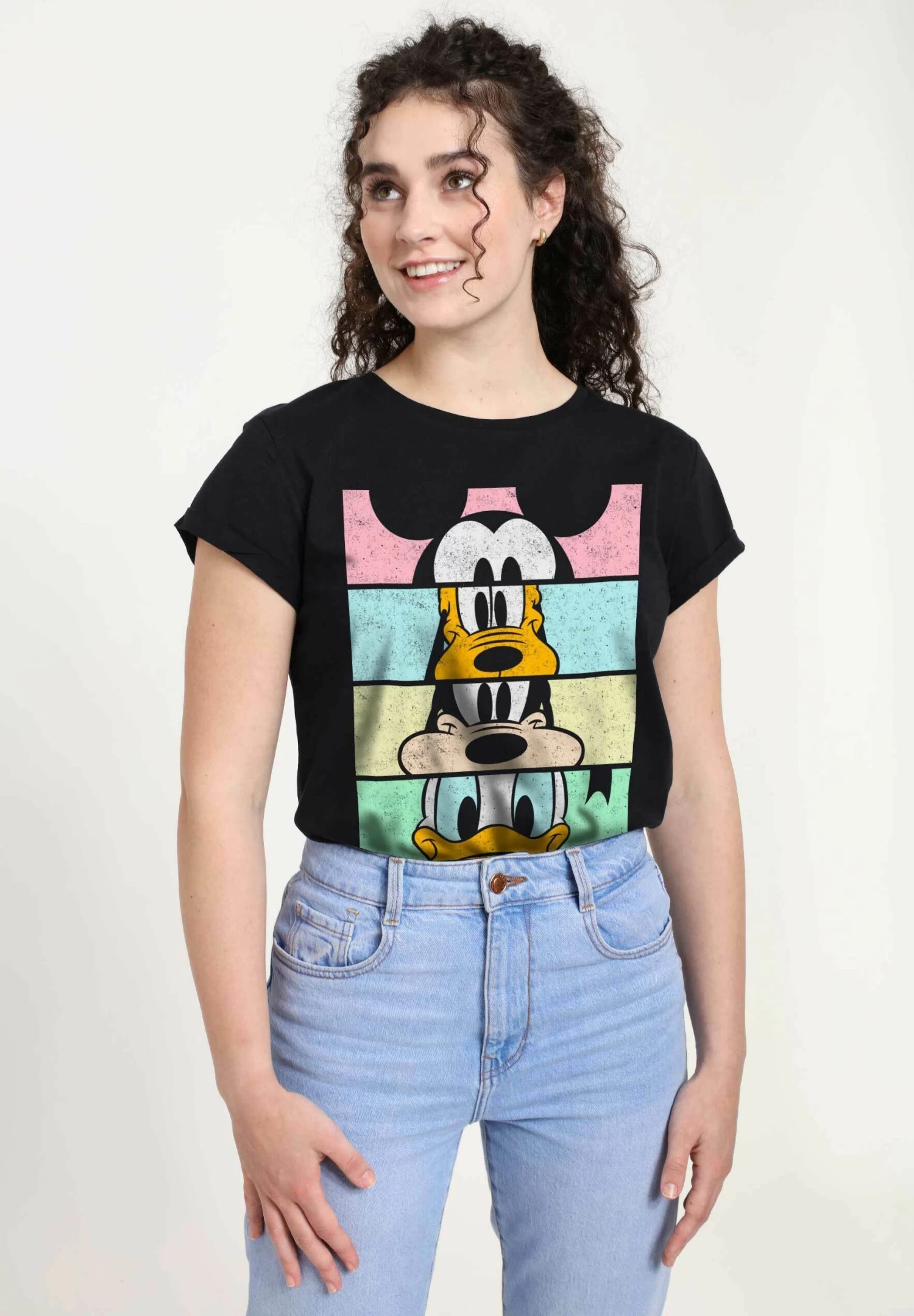 Disney Classics Mickey ClassicCrew CropT-Shirt Con StampaBlack Donna T-shirt E Top H3A21D0D6-Q11 3 Disney Classics Mickey ClassicCrew CropT-Shirt Con StampaBlack Donna T-shirt E Top H3A21D0D6-Q11 - immagine 3