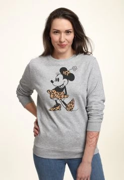 Disney Mickey & Friends Leopard Mouse - Felpa - Heather Grey