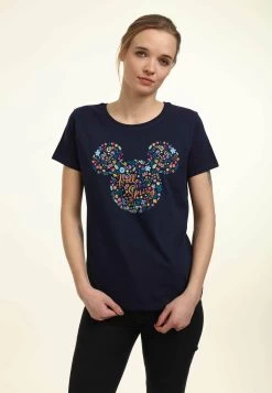 Disney Classic Mickey Floral EarsT-Shirt Con StampaNavy Blue Donna T-shirt E Top H3A21D1VN-K11 -Disney 9457c8c27a0d41e9bce4f38ca2f5e674