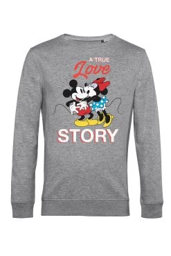 Disney Classic Mickey True Love StoryFelpaHeather Grey Donna Felpe H3A21J94W-C11 -Disney 948c76fdf94f4b96835f1d06cd93c404