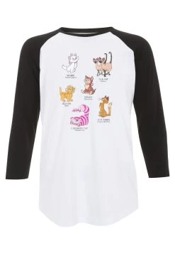 Disney Mickey And Friends Cat BreedsMaglietta A Manica LungaWhite Black Donna T-shirt E Top H3A21DBCZ-A11 -Disney 9679097f381d42fc8c2668409f585f2f