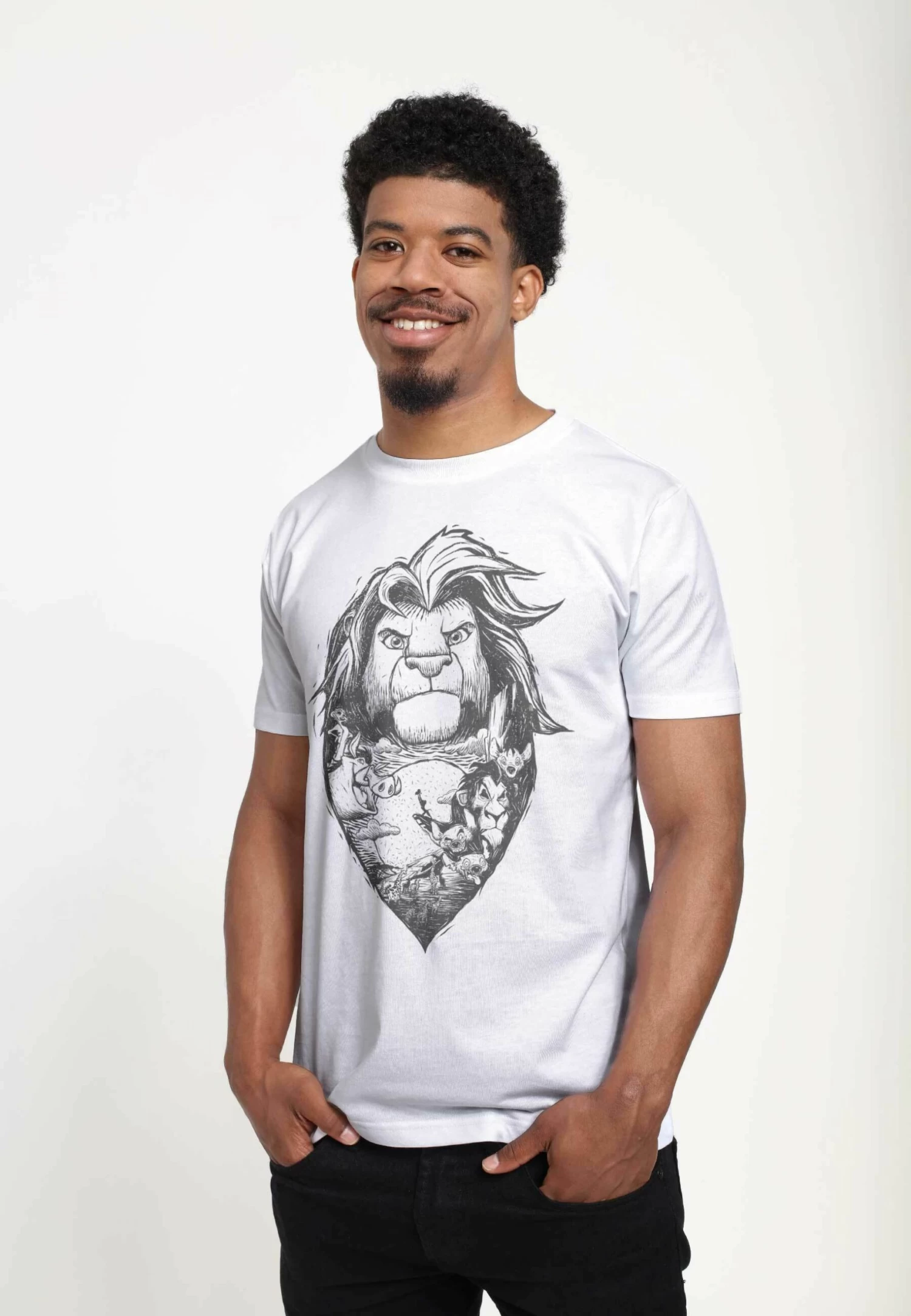 Disney The Lion King The Lino King UnisexT-Shirt Con StampaWhite Uomo T-shirt E Polo H3A22O05T-A11 4 Disney The Lion King The Lino King UnisexT-Shirt Con StampaWhite Uomo T-shirt E Polo H3A22O05T-A11 - immagine 4