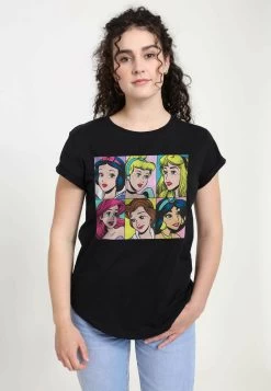Disney Princesses Pop Princesses - T-Shirt Con Stampa - Black