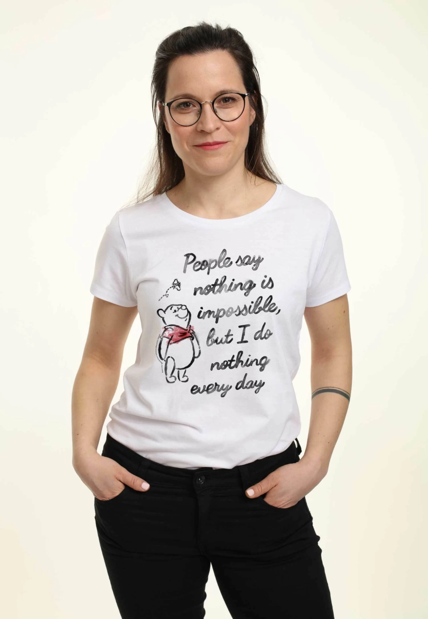 Disney Winnie The Pooh ImpossibleT-Shirt Con StampaWhite Donna T-shirt E Top H3A21D2S5-A11 1 Disney Winnie The Pooh ImpossibleT-Shirt Con StampaWhite Donna T-shirt E Top H3A21D2S5-A11