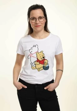 Disney Winnie The Pooh - T-Shirt Con Stampa - White