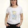 Disney Classic Tinker Bell Peter Pan Tink Sketch - T-Shirt Con Stampa - White