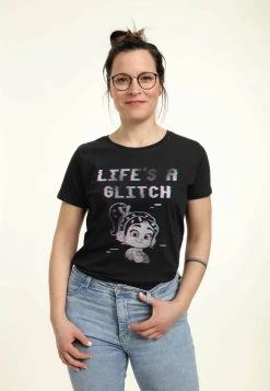 Disney Wreck It Ralph Glitch Life - T-Shirt Con Stampa - Black -Disney 9de9cb0b6d484b558891e5a8d80a2040