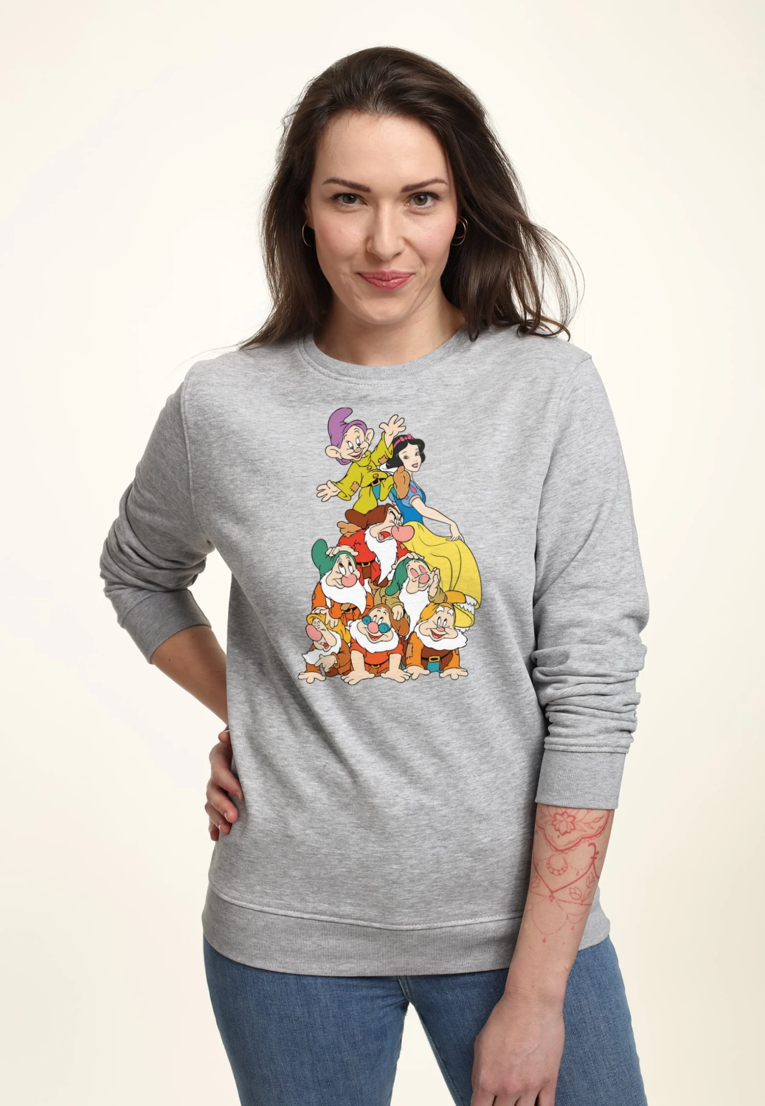 Disney Snow White Squad Dwarf StackFelpaHeather Grey Donna Felpe H3A21J6JJ-C11 1 Disney Snow White Squad Dwarf StackFelpaHeather Grey Donna Felpe H3A21J6JJ-C11