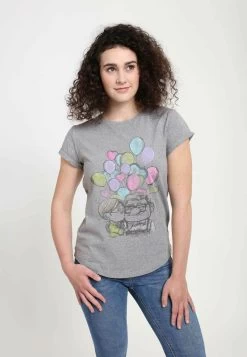 Disney Pixar Up Love UpT-Shirt Con StampaMelange Grey Donna T-shirt E Top H3A21D01G-C11 -Disney a23ea4d06f084136afd7ec7f57611b28