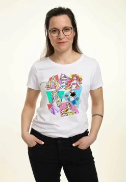 Disney Princesses Neon PopT-Shirt Con StampaWhite Donna T-shirt E Top H3A21D34F-A11