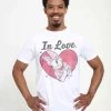 Disney Mickey Classic In Love Daisy UnisexT-Shirt Con StampaWhite Uomo T-shirt E Polo H3A2101XW-A11