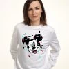 Disney Mickey Mouse Pixel MickeyFelpaWhite Donna Felpe H3A21J7JT-A11