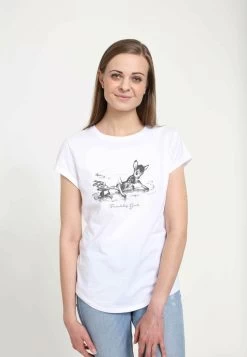 Disney Bambi Bambi FriendshipT-Shirt Con StampaWhite Donna T-shirt E Top H3A21E037-A11