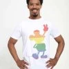Disney Mickey Classic Love Is Love Pride Mickey UnisexT-Shirt Con StampaWhite Uomo T-shirt E Polo H3A2102BD-A11