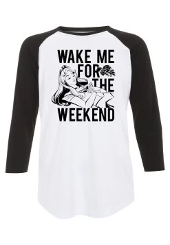 Disney Sleeping Beauty Wake MeMaglietta A Manica LungaWhite Black Donna T-shirt E Top H3A21DBDQ-A11 -Disney b1295e815c2942ffb49f2ee43d84c2f5