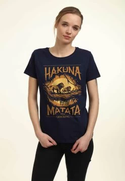 Disney Lion King Savanna PosterT-Shirt Con StampaNavy Blue Donna T-shirt E Top H3A21D1XL-K11 -Disney b8b98ac1fa34490d99bf2dce778f7122