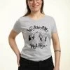 Disney Alice In Wonderland All Mad HereT-Shirt Con StampaHeather Grey Donna T-shirt E Top H3A21D1G2-C11