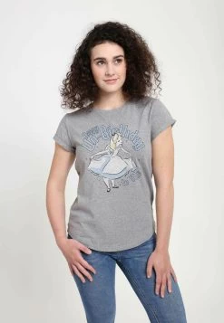 Disney Alice In Wonderland Alice UnbirthdayT-Shirt Con StampaMelange Grey Donna T-shirt E Top H3A21D0XE-C11