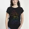 Disney Mickey Mouse Big PrideT-Shirt Con StampaBlack Donna T-shirt E Top H3A21D10R-Q11