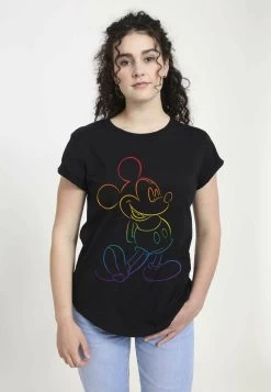 Disney Mickey Mouse Big PrideT-Shirt Con StampaBlack Donna T-shirt E Top H3A21D10R-Q11