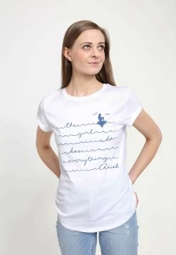 Disney The Little Mermaid AirleT-Shirt Con StampaWhite Donna T-shirt E Top H3A21D0TK-A11