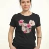 Disney Classic Mickey Tropical MouseT-Shirt Con StampaBlack Donna T-shirt E Top H3A21D317-Q11