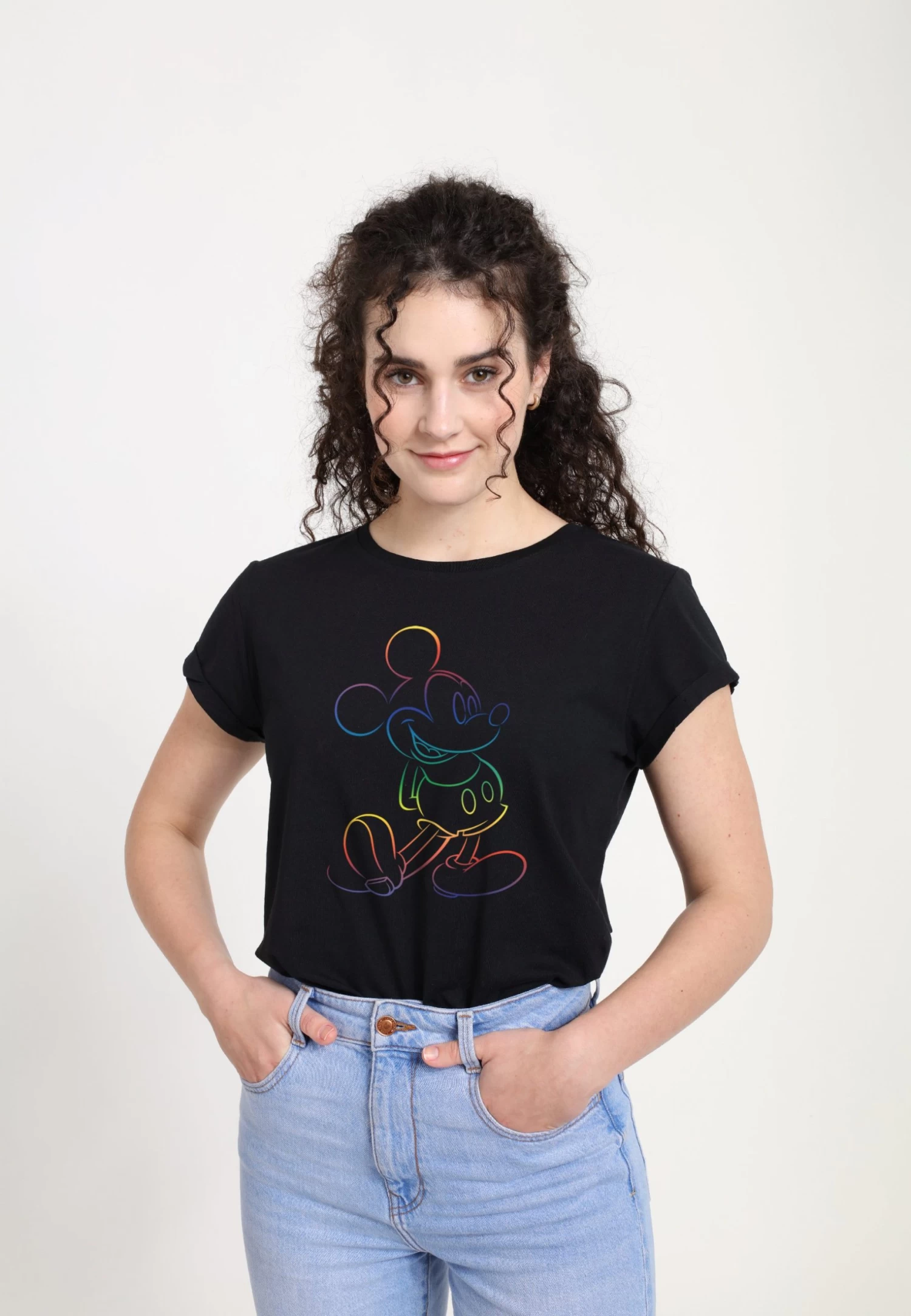 Disney Mickey Mouse Big PrideT-Shirt Con StampaBlack Donna T-shirt E Top H3A21D9LY-Q11 3 Disney Mickey Mouse Big PrideT-Shirt Con StampaBlack Donna T-shirt E Top H3A21D9LY-Q11 - immagine 3