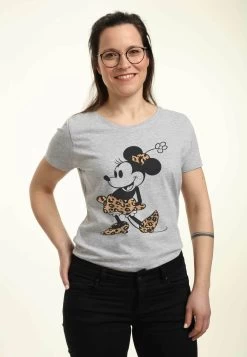 Disney Mickey & Friends Leopard MouseT-Shirt Con StampaHeather Grey Donna T-shirt E Top H3A21D202-C11 -Disney be0ca8c96801475797a09ad964c0eef5